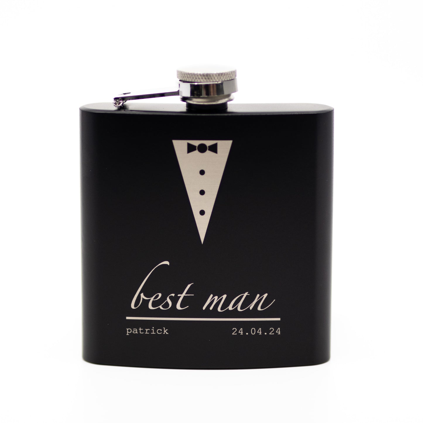 Suit Up! Hip Flask
