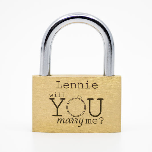 Proposal (with name) Love Lock