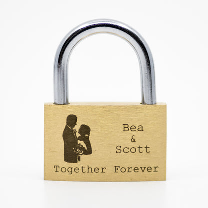 Bride & Groom Love Lock