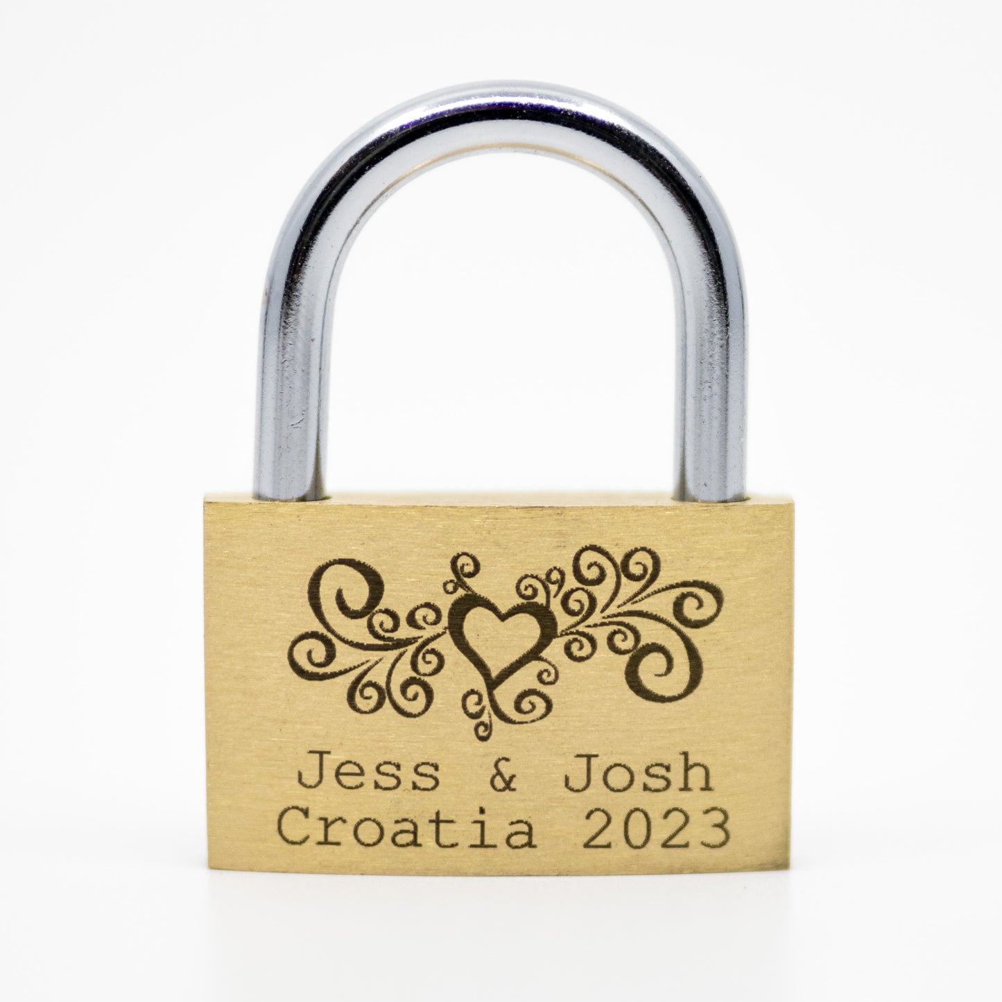 Heart Pattern Love Lock