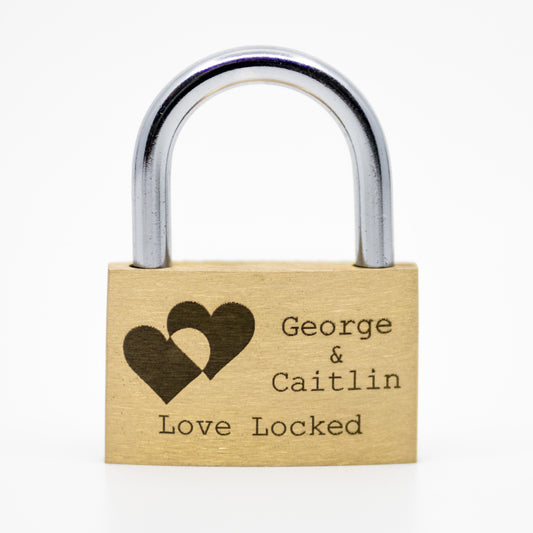 Double Heart Love Lock