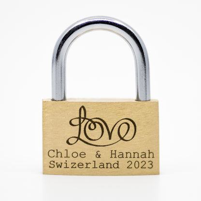 Large Love Love Lock