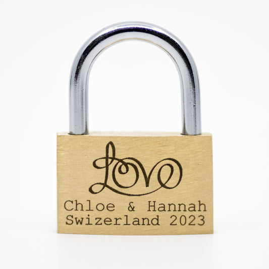 Large Love Love Lock